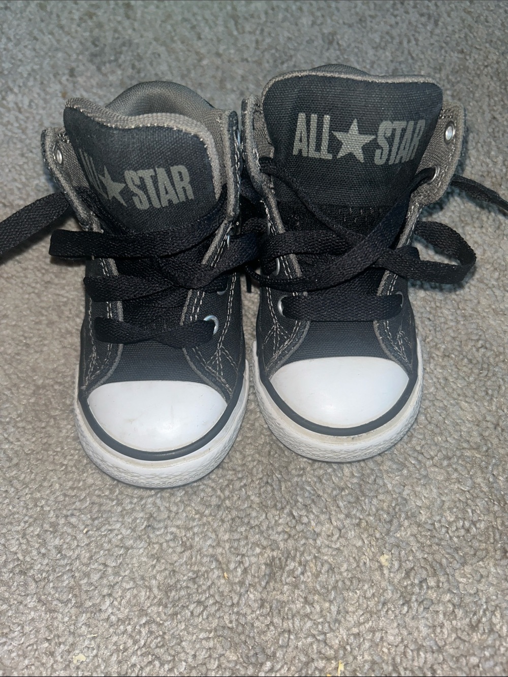 Converse Kids Black & White High-Top Sneakers